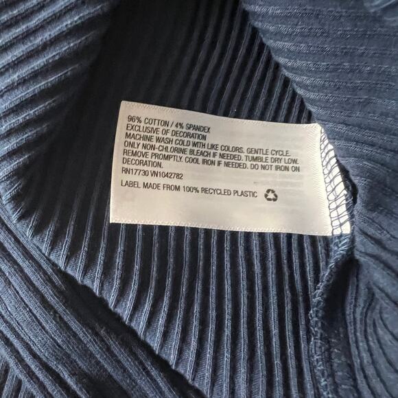 Wild Fable Women's Navy Embroidered Long Sleeve Bodycon Dress - Medium - NWT - Picture 5 of 8